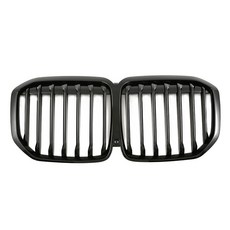 트림 자동차 전면 자동차 액세서리 x7 SUV 부품 차량 차량 외관 G07 제품 용 바디 그릴 BMW 호환, 1.X7 싱글라인 브라이트블랙 20-22