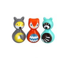 유치원 3세반 동물 미니오뚜기 너구리 여우 부엉이 장난감 애기장난감 유아 남아, 1개