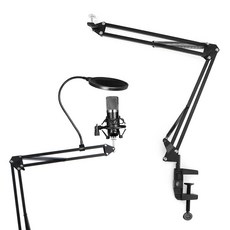 책상 고정식 마이크 암 스탠드 거치대 1 4 나사