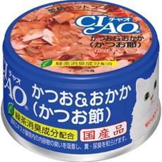 CIAO 貓罐 添加綠茶消臭配方 多種口味選擇 美味營養貓咪濕糧 日本國產, A-10（鰹魚+柴魚片）, 85g, 1個