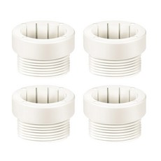4pcs 우산 수영장 나사산 소매 어댑터 우산 야외 안정기, 01 White, 01 빠른