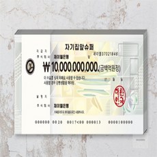 IS리빙 머니건 지폐 수표 100장 캐시건