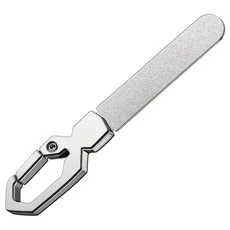 휴대용 전문 네일 세척 및 광택 매니큐어 퀵 릴리스 디자인 양면 젖빛 소재 아트 T, 04 Silvery