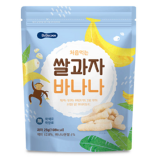 베베쿡 처음먹는 쌀과자, 25g, 4개, 바나나