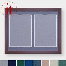 국산 A4 2칸 학원 아파트 게시판 공지사항 알림판, 연한청색