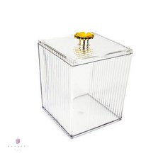 화장품 정리함 다용도 화장대 정리 수납함, 투명, 1개