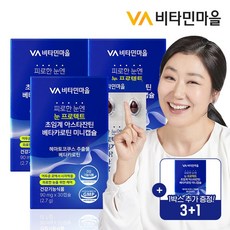 비타민마을 피로한 눈엔 눈 프로텍트 초임계 아스타잔틴 베타카로틴 미니캡슐 2.7g, 30정, 4개