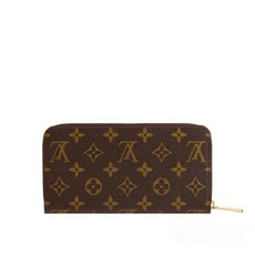 LV 路易威登 M41896 ZIPPY 花紋LOGO帆布12卡拉鍊長夾