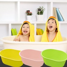 동그리욕조 소형 욕조 아기욕조, 아이보리 소형 (배수구O)