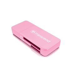 創見 Transcend RDF5 讀卡機 粉紅色 USB 3.1 micro SD/SDXC/SDHC 支援, 1個