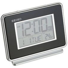 SEIKO Hudson Everything Bedroom 디지털 알람 시계 블랙, SEIKO Hudson Everything Bedroo