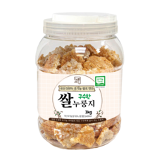 누룽담다 구수한 국산 100% 유기농 쌀누룽지, 1개, 1kg