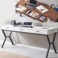 국산 서랍형 거실테이블 컴퓨터책상 수납화장대 180x60x75cm, 멀바우