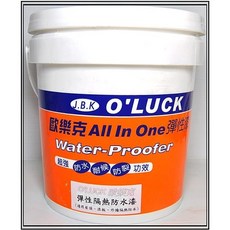 歐樂克 All In One 隔熱防水漆 中空斷熱防水漆 抗熱 鐵皮斷熱漆, 1個, 1加侖/彈性斷熱防水漆+贈3吋毛刷