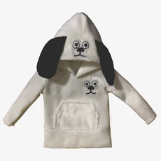 클로버즈 귀여운 차량용 기어커버, 강아지, 1개, 화이트