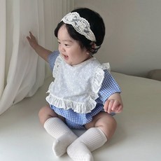 빠빠KC 프릴조끼-펀칭<br><레이스(화이트만진행)><br>*FREE*