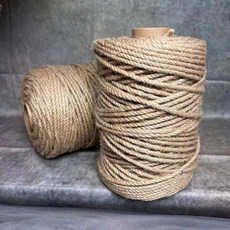 手作材料 麻繩 線材 原色麻繩捲 包裝材料繩 200米/捲, 1個, 麻繩 整捲 3mm【200米】