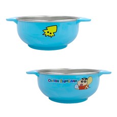 蠟筆小新兒童不鏽鋼碗 - 兒童餐具, Blue, 1個