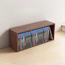 게임 타이틀 보관 케이스 CD 디스플레이 플스 정리대 레코드 랙 수납 CD랙 월넛, 1개, 3. CD/DVD 브라운