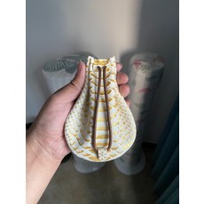 金色龍鱗紋收納袋 文玩手串耳機充電器蜜蠟核桃軟植鞣牛皮手機包