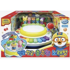 주영 뽀로로 빙글빙글 춤추는 노래방 완구, 혼합 색상, 1개