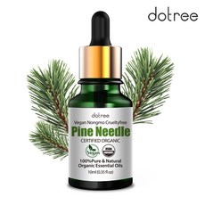 도트리 비건 유기농 파인니들 퓨어 내추럴 아로마 에센셜 오일 100%, 1개, 10ml