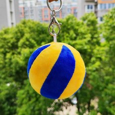 배구공 축구공 농구공 솜인형 발리볼 소품 스포츠 기념품 선물, 1개, 블루 배구x 9cm
