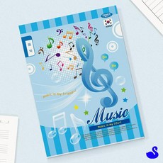 NS 초등학생노트 저학년노트 음악 음악노트 줄노트, 랜덤 1권