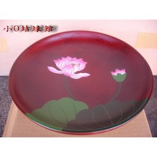 小o結緣館 仿古蓮花水果盤 供盤 拜盤 24x24x8, 1個