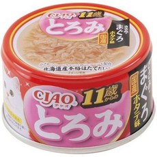 CIAO 貓咪濕糧 鮪魚干貝風味 (11歲老貓適用), 80g, 1個, 多樂米濃湯罐A-46 雞肉+鮪魚+干貝（11歲老貓）