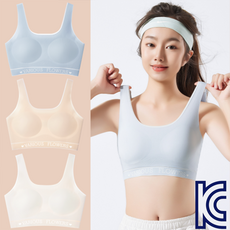 LUMANOKI 초밀착 KC인증 편안한 무봉제 심리스 주니어브라 3종세트