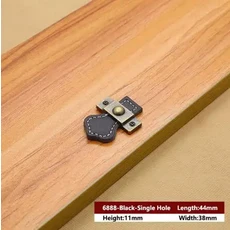 1PCS 가죽 손잡이 가방 서랍 문 갈색 검정색 가구 하드웨어 장식 아연 합금 캐비닛 드레서