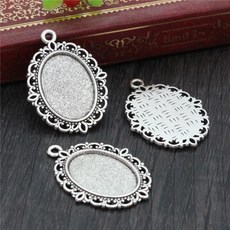 내부 크기 색 스타일 카메오 카보 숑 자료 설정 매력 펜던트 목걸이 결과, 1개, 38. D4-20