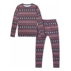 언더레이어 주니어 기모 패턴 상하세트 TM-GHS400