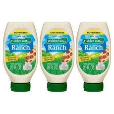 히든밸리 랜치 디핑 소스 Ranch Dipping Sauce 591ml 3개