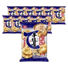 龜田製菓 手鹽屋 米果 8包入, 12個, 124g