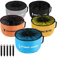 5개 묶음 RV 하수구 호스 보관 주머니 드로우스트링 메시 상단 방수 액세서리 가방 유틸리티 정리함 정원용 신선한 물 전기 코드 캠핑용 도구, Drawstring Style