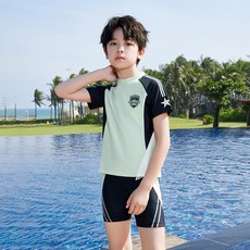 回力兒童游泳衣男童中大童分體2026款男孩青少年泳衣泳褲套裝