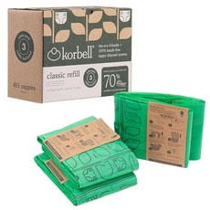 일본 육아 Korbell 기저귀 포트 ECO 교체 롤 8m 롤 3P 세트 무취 적당한 길이로 컷팅할 수 있다 가정용 쓰레기통으로도 화장실 기저귀 쓰레기 버리기 한 번에 약 20개의, 16L