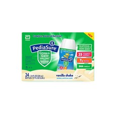 PediaSure 페디아슈어 그로우앤게인 위드 파이버 바닐라 쉐이크 237ml x 24개세트