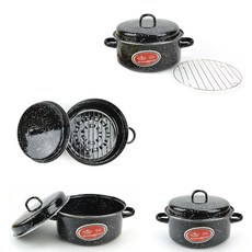 불꽃이들어오는 무수분냄비 군고구마팬 24cm 군밤 고구마 굽는 직화 냄비, 1개