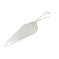 蜜豆子 台灣製MIT 單入包裝 法式蛋糕刀 蛋糕塑膠刀 免洗刀, 1個, 法式蛋糕刀 - 白