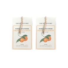 더허브스토리 버블바스파우더 오렌지레몬, 80g, 2개
