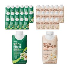 케어웰 밸런스N 당뇨식 트리플 케어 200ml 18p + 건강한 오트 로우슈거 200ml 18p, 1세트