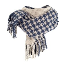 保暖 禦寒 保暖頭巾 頭巾 zoii 佐壹 千鳥格流蘇頭巾 羊毛頭巾 #322060 圍脖 披肩 賞雪頭巾 保暖必備