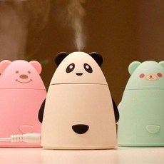 귀여운 판다 디자인 USB 가습기 사무실 미니가습기 des*549nz, usb팬더가습기-그린, 본상품선택