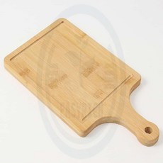 포근한잡화점 사각 대나무 손잡이 피자트레이 33X18CM 피자플레이트 피자플레이팅