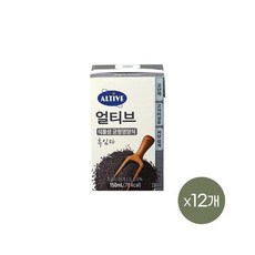CJ제일제당 얼티브 식물성 균형영양식 흑임자 150ml x12개