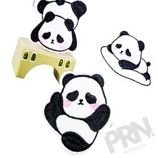 MB2 팬더모양와펜 가방패치 스타일리시한