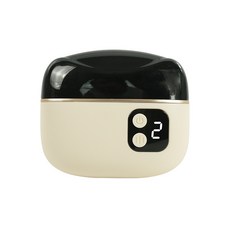 無線電動指甲刀 嬰兒磨甲器, 米白, 1個